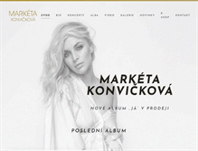Tablet Screenshot of marketakonvickova.com